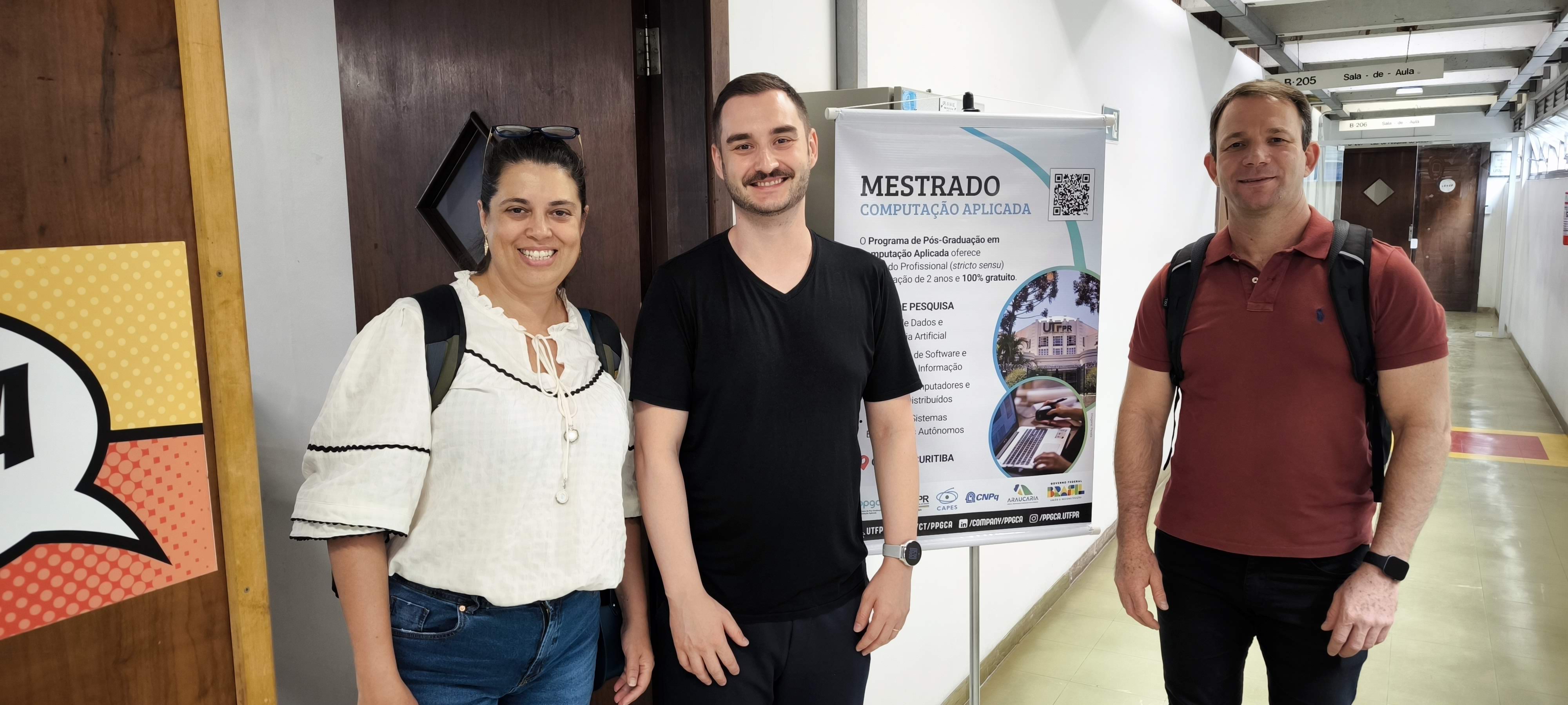 Sheila Morais de Almeida (UTFPR-PG), Daniel Fernando Pigatto (Coordenador do PPGCA - UTFPR-CT) e Luiz Antonio Rodrigues (UNIOESTE Cascavel)