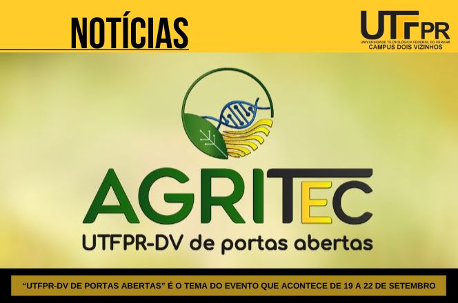 “UTFPR-DV de portas abertas” é o tema do evento que acontece de 19 a 22 de setembro